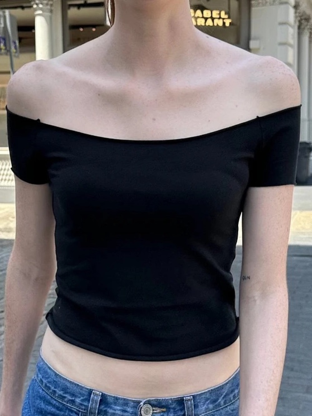 BRANDY MELVILLE Bonnie Top in Black